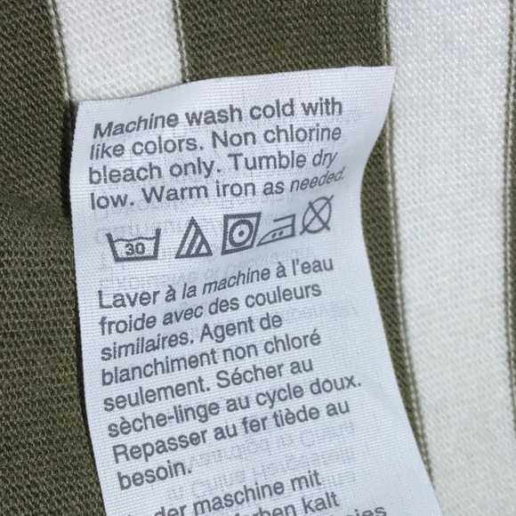 J. Crew cotton striped bateau neck top M drop shoulder bell sleeve ribbon trim - Picture 6 of 6